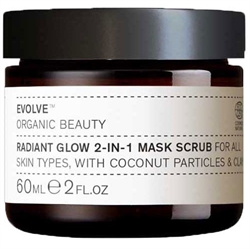 Evolve Radiant Glow 2-in-1 Mask Scrub, 60 ml
