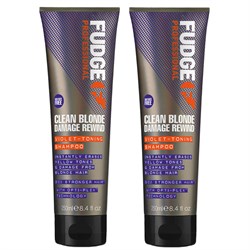Fudge Clean Blonde Damage Rewind Violet Shampoo Duo pak 2x250ml