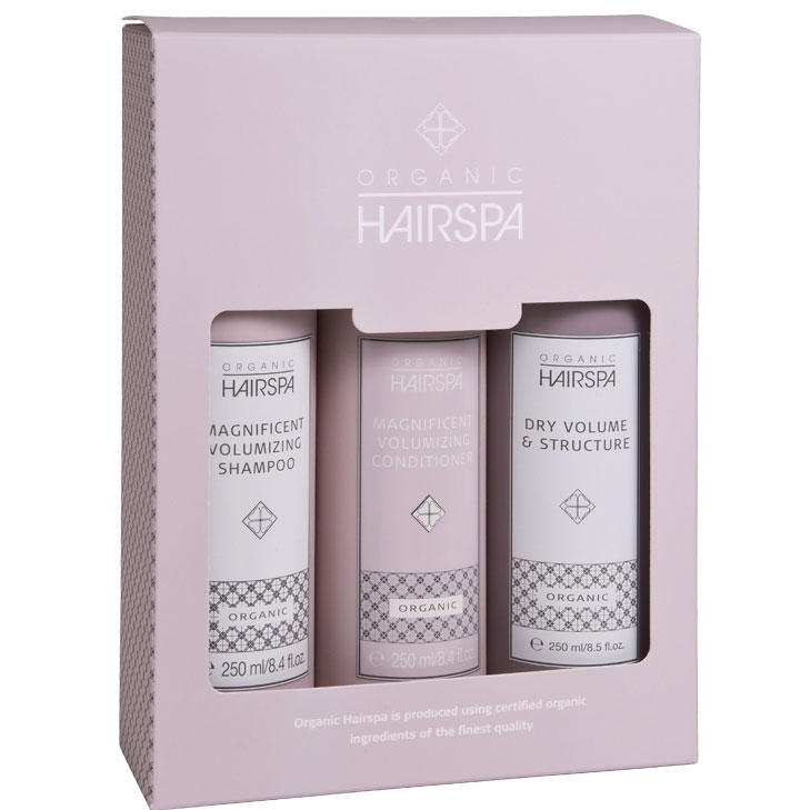 Organic Hairspa Magnificent Volumizing Sampak - 3 produkter