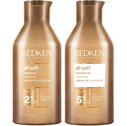Redken All Soft Shampoo 300ml + Conditioner 250ml