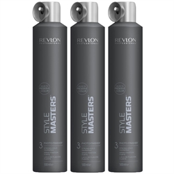 Revlon Style Masters Hairspray 3 Photo Finisher 500ml x 3