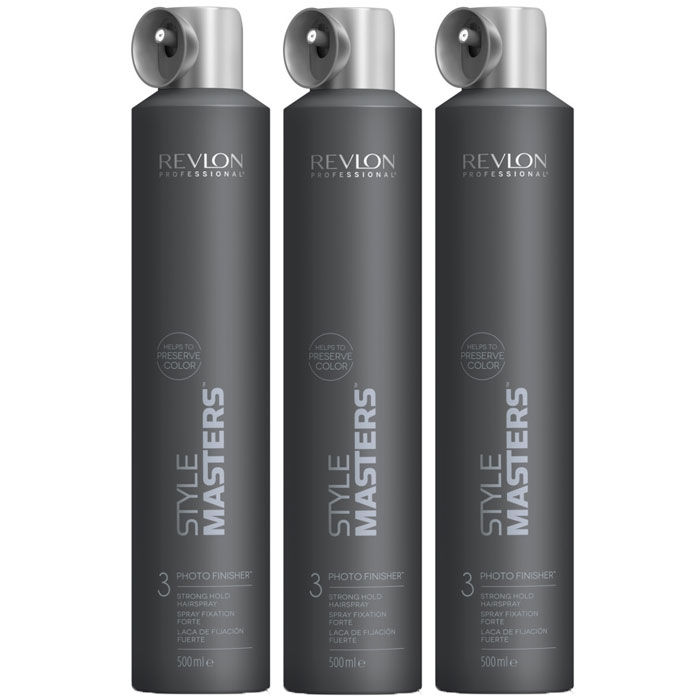 Revlon Style Masters Hairspray 3 Photo Finisher 500ml x 3